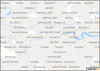 map of City of Westminster